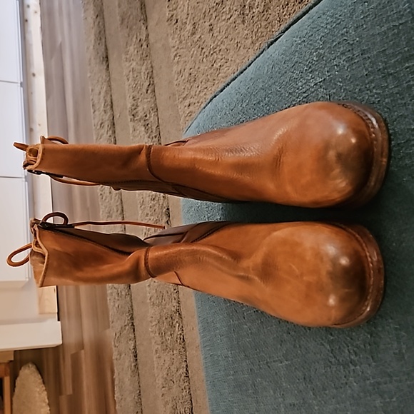 BedStu Cheshire Brown Leather Ankle Boots Cobbler Series Women’s Size 8 - Picture 3 of 6